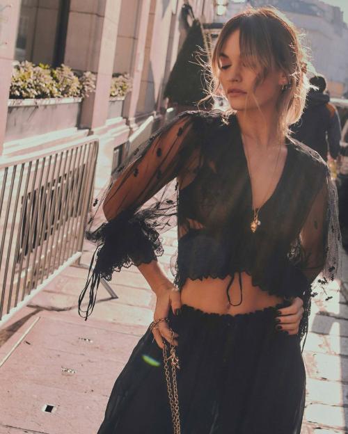 Lily James Paris Fashion Week Photoshoot, March 2024 5