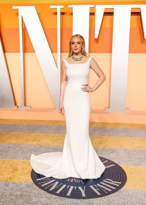 Lindsay Lohan at 2025 Vanity Fair Oscar Party, March 2025 4