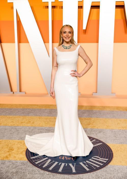 Lindsay Lohan at 2025 Vanity Fair Oscar Party, March 2025 6