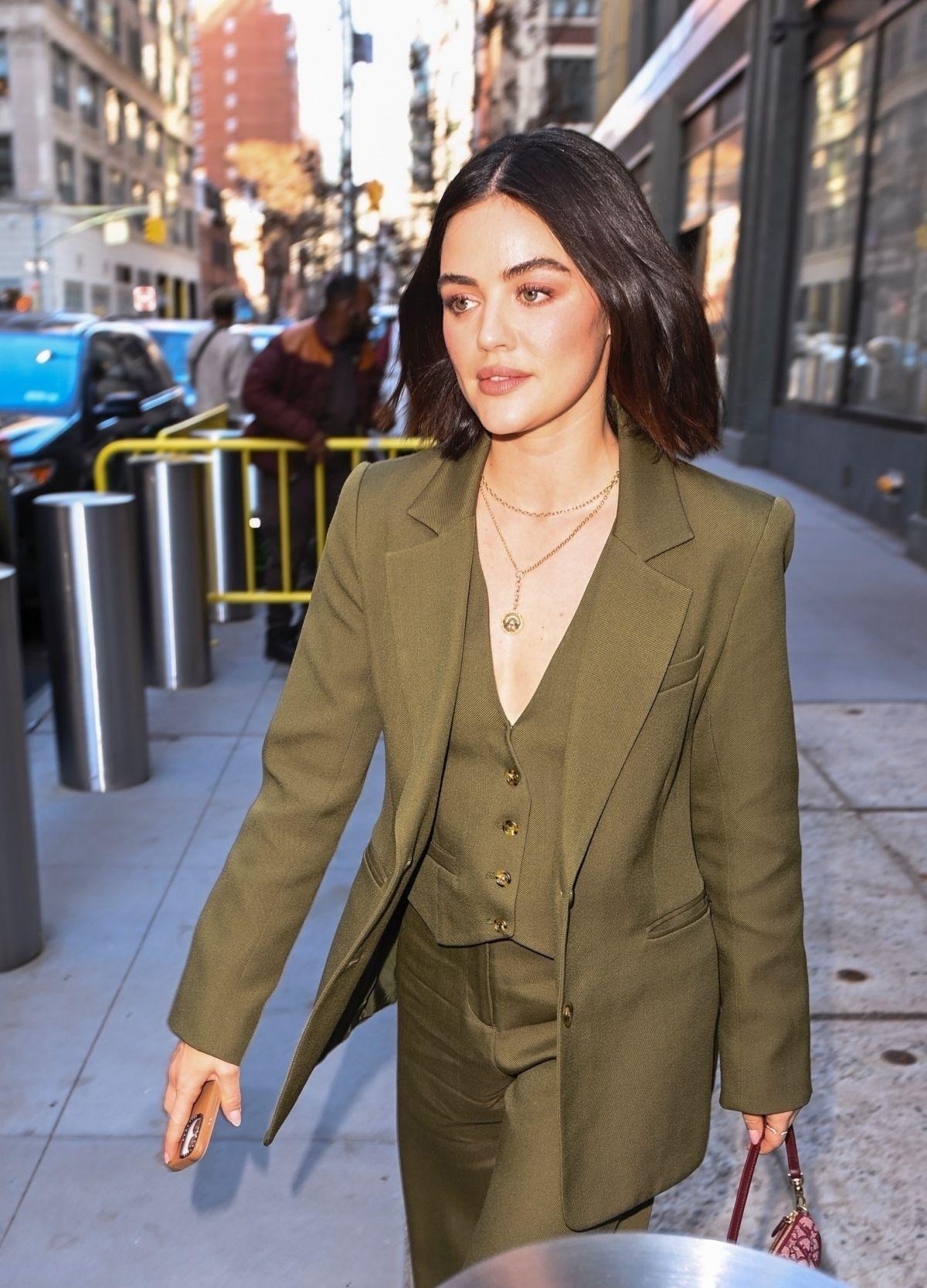 Lucy Hale Arrives at Today Show in New York, March 2025