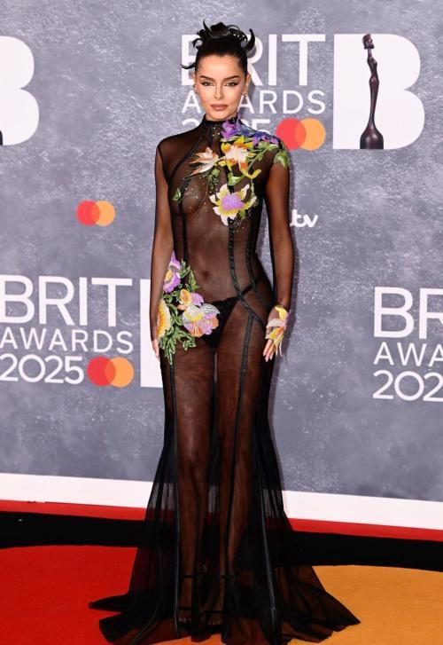 Maura Higgins at the 2025 Brit Awards, March 2025