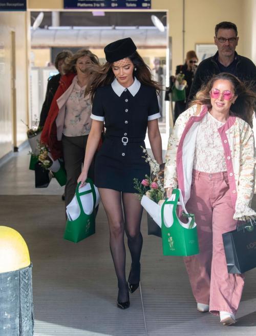 Maura Higgins Leaves a Steam Train in London, March 2025 5
