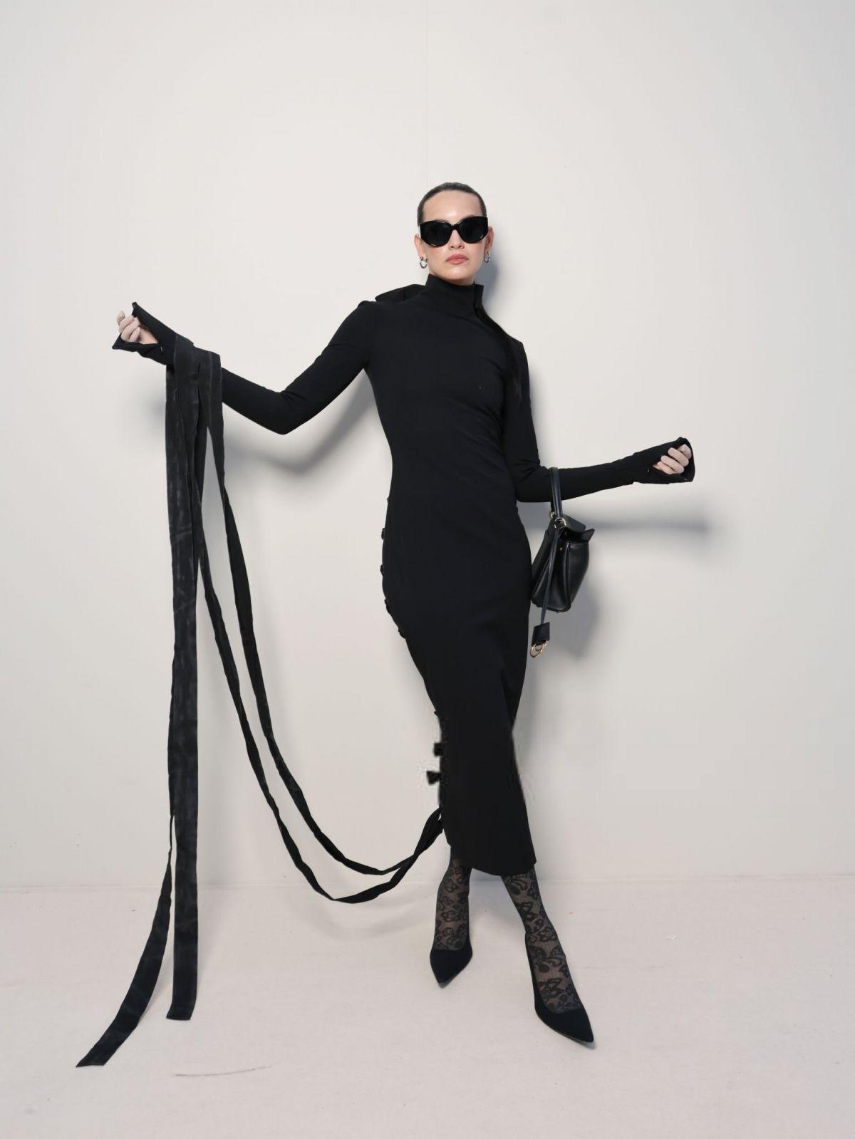 Milena Smit at Balenciaga Show at Paris Fashion Week, March 2025