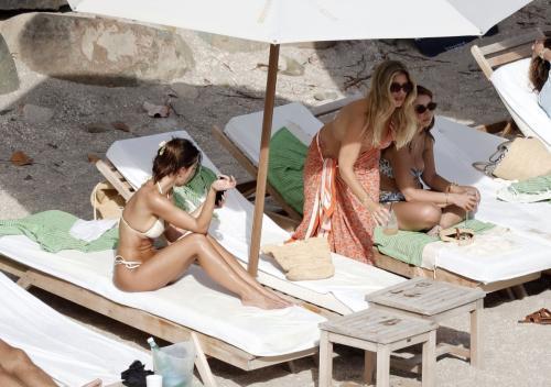 Natasha Oakley and Devin Brugman in Bikinis in St. Barts, March 2025 16