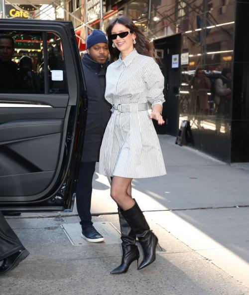 Nina Dobrev Leaves Good Morning America Studio, March 2025 3