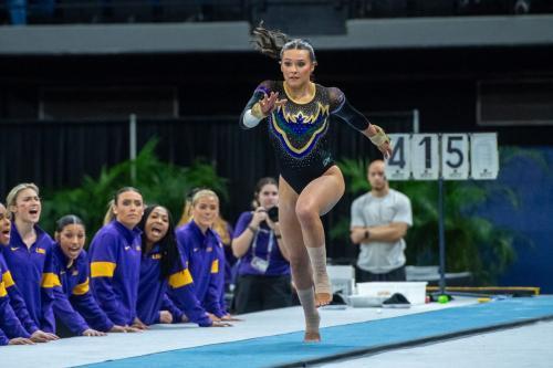 Olivia Dunne at Purple and Gold Podium Challenge, Baton Rouge, February 2025 2