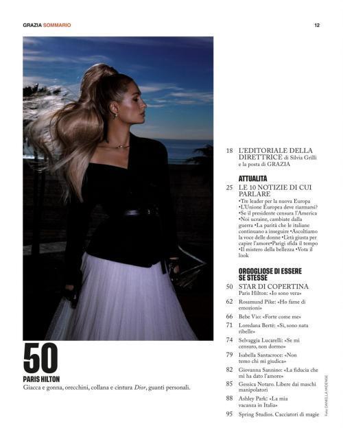 Paris Hilton in Grazia Italy, March 2025 Feature 8