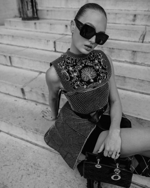 Romee Strijd Dior Paris Fashion Week Photoshoot, March 2025 11