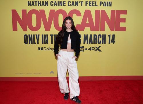 Savannah Demers at Novocaine Screening in Sherman Oaks, March 2025