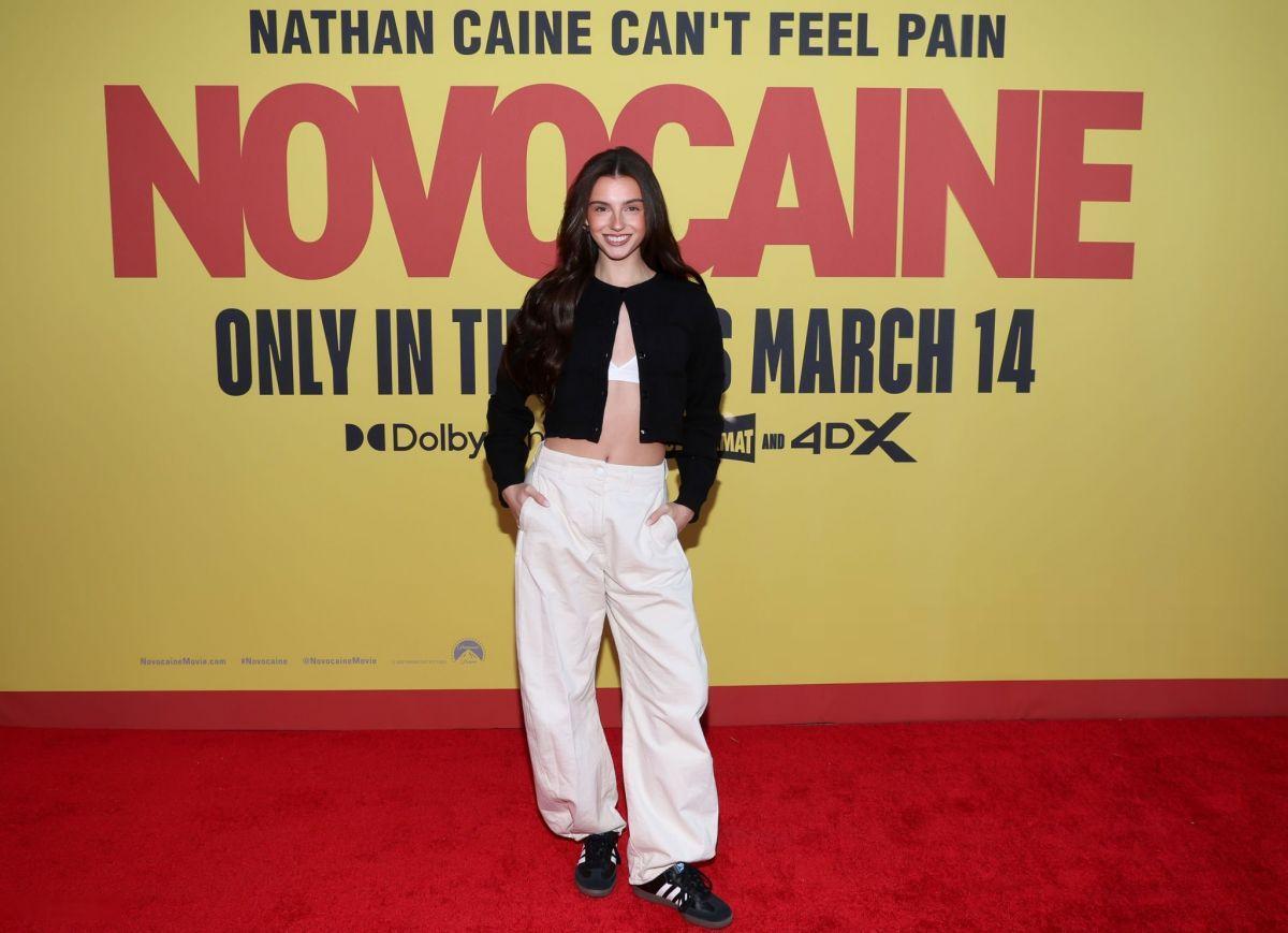 Savannah Demers at Novocaine Screening in Sherman Oaks, March 2025