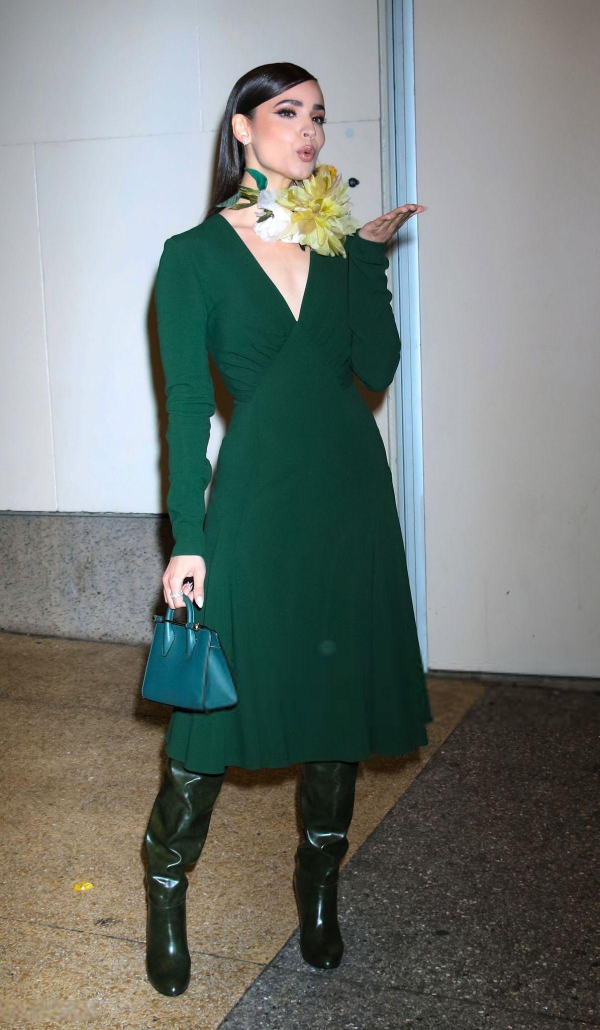 Sofia Carson Arrives at Today Show for The Life List, March 2025