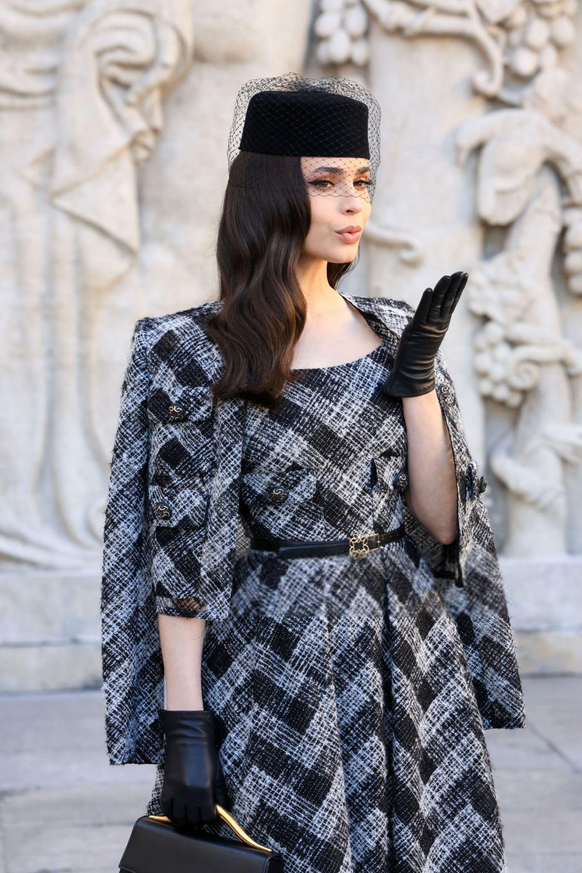 Sofia Carson at Elie Saab Fashion Show, March 2025