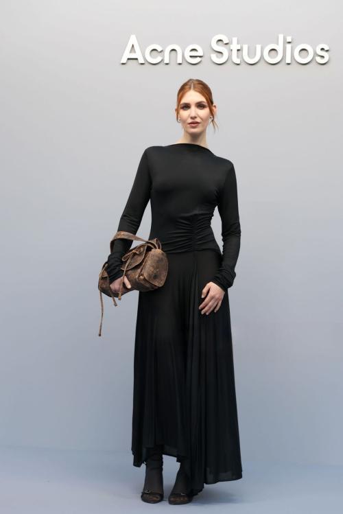 Sophie Nelisse at Acne Studios FW25/26 Show at Paris Fashion Week, March 2025