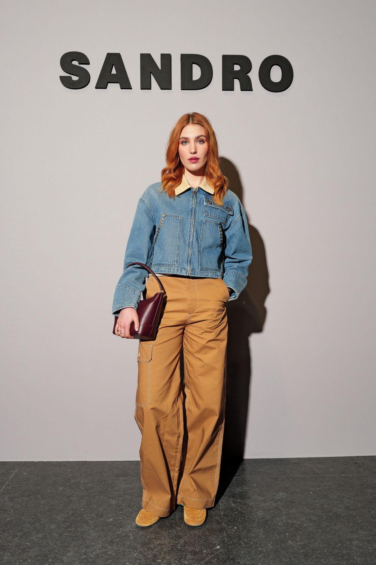 Sophie Nelisse at Sandro Collection Preview at Paris Fashion Week, March 2025