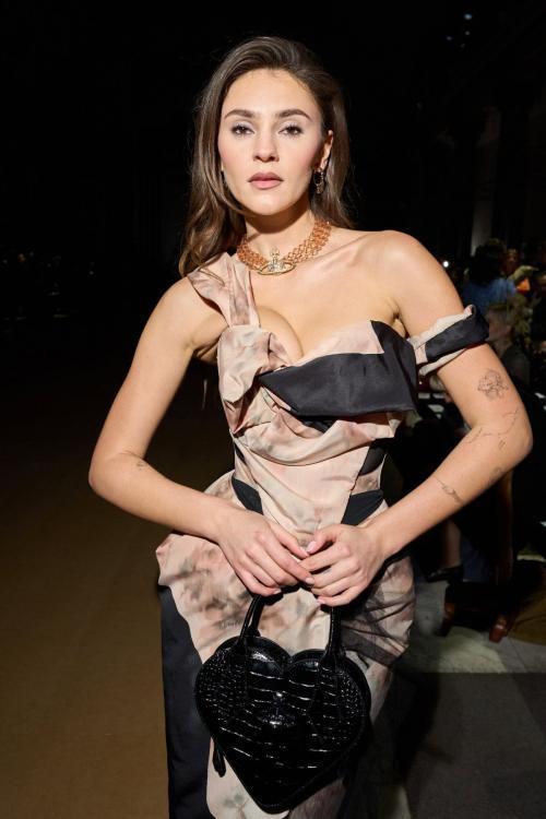 Stefanie Giesinger at Vivienne Westwood Womenswear Show at Paris Fashion Week, March 2025