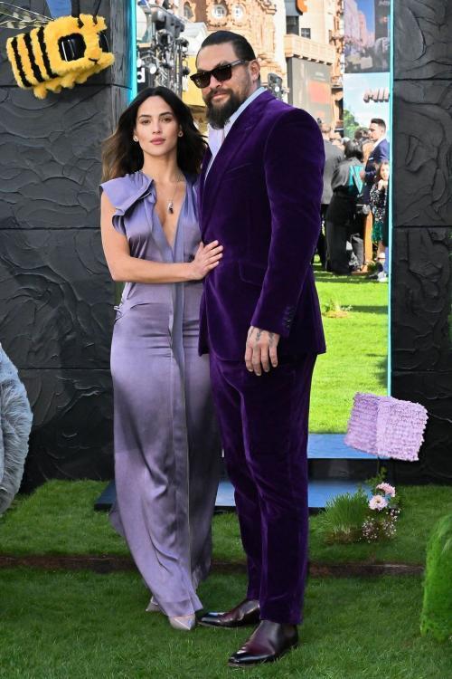 Adria Arjona and Jason Momoa at Minecraft Movie Premiere, March 2025 1