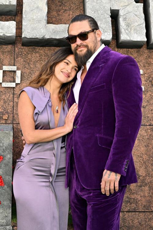 Adria Arjona and Jason Momoa at Minecraft Movie Premiere, March 2025 4