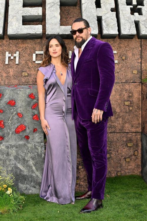 Adria Arjona and Jason Momoa at Minecraft Movie Premiere, March 2025 5