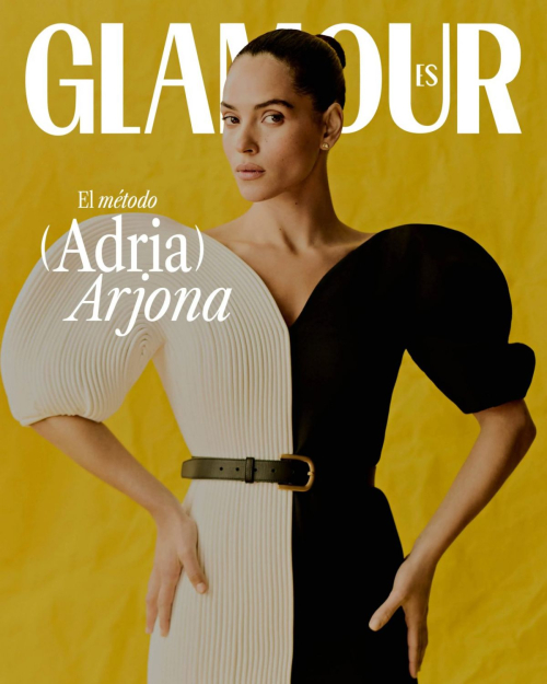 Adria Arjona Featured in Glamour Spain Magazine, April 2025