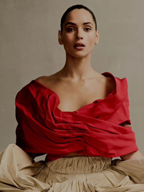 Adria Arjona Featured in Glamour Spain Magazine, April 2025 3