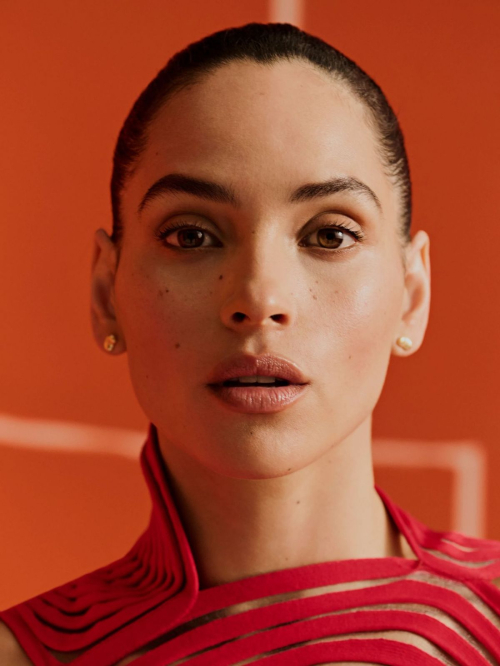 Adria Arjona Featured in Glamour Spain Magazine, April 2025 5