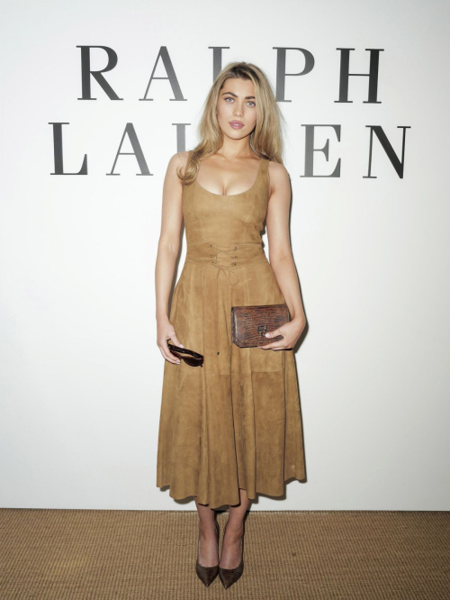 Amelie Zilber at Ralph Lauren Fall 2025 Collection Show in New York, April 2025