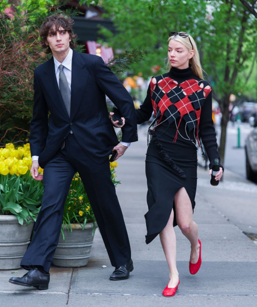 Anya Taylor-Joy and Malcolm McRae Out in Tribeca, New York City, April 2025