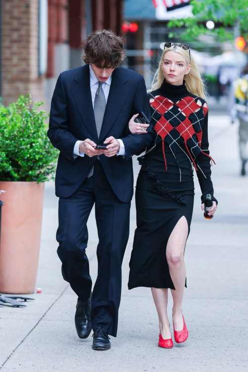 Anya Taylor-Joy and Malcolm McRae Out in Tribeca, New York City, April 2025 5