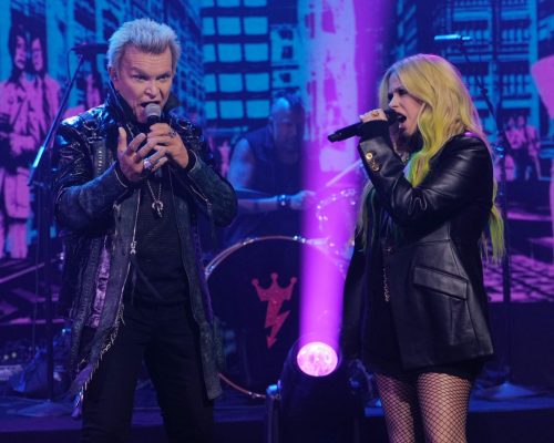 Avril Lavigne and Billy Idol at Jimmy Kimmel Live, April 2025 1