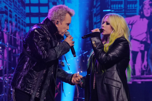 Avril Lavigne and Billy Idol at Jimmy Kimmel Live, April 2025 2