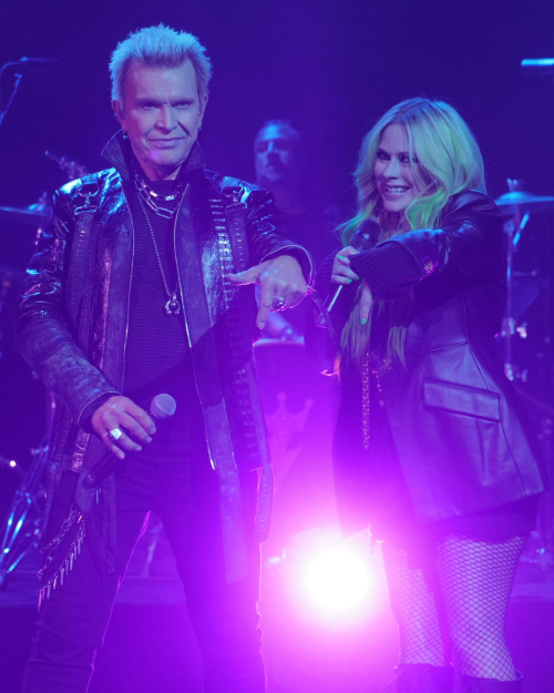 Avril Lavigne and Billy Idol at Jimmy Kimmel Live, April 2025 3