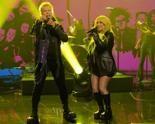 Avril Lavigne and Billy Idol at Jimmy Kimmel Live, April 2025 4