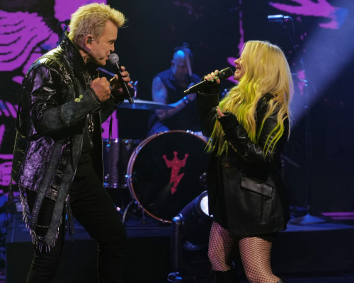 Avril Lavigne and Billy Idol at Jimmy Kimmel Live, April 2025 5