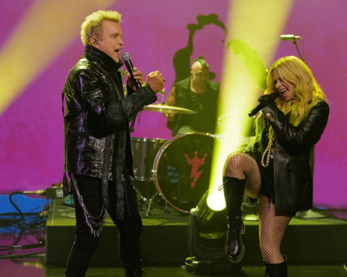 Avril Lavigne and Billy Idol at Jimmy Kimmel Live, April 2025 6