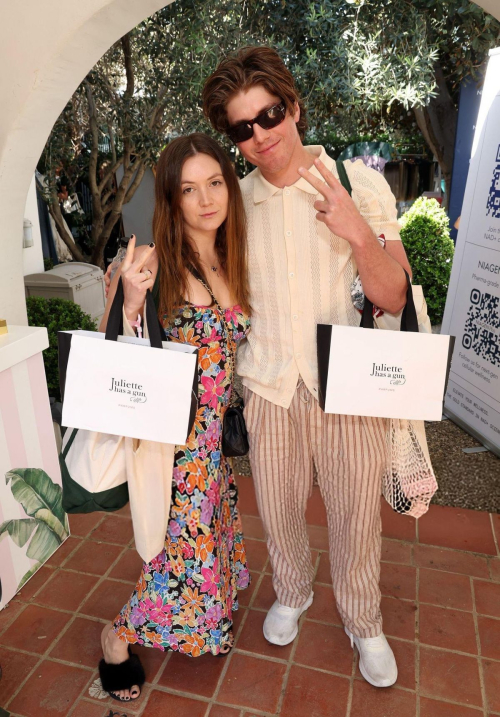 Billie Lourd and Lukas Gage at CLD PR House, April 2025