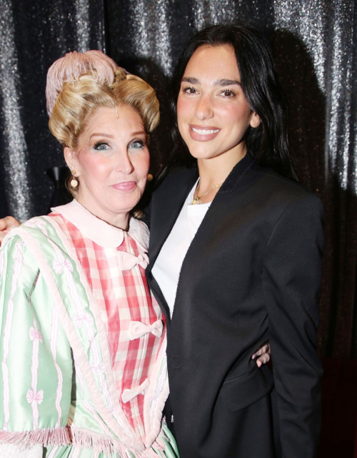 Dua Lipa at Backstage at Play Oh, Mary! Broadway, April 2025