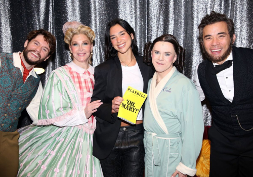 Dua Lipa at Backstage at Play Oh, Mary! Broadway, April 2025 2