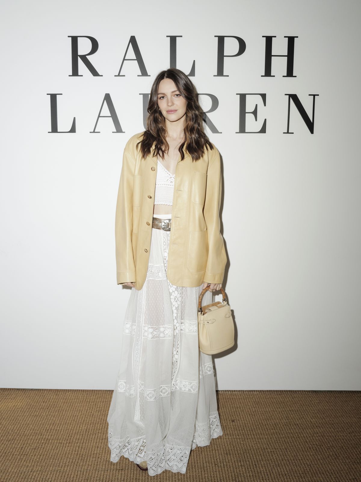 Ella Hunt at Ralph Lauren Show in NYC, April 2025