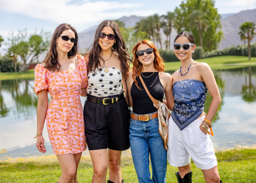 Emma Roberts joins Camp Poosh desert gathering, April 2025 3