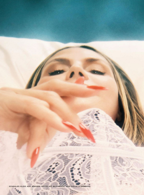 Heidi Klum in Harper’s Bazaar Germany, May 2025