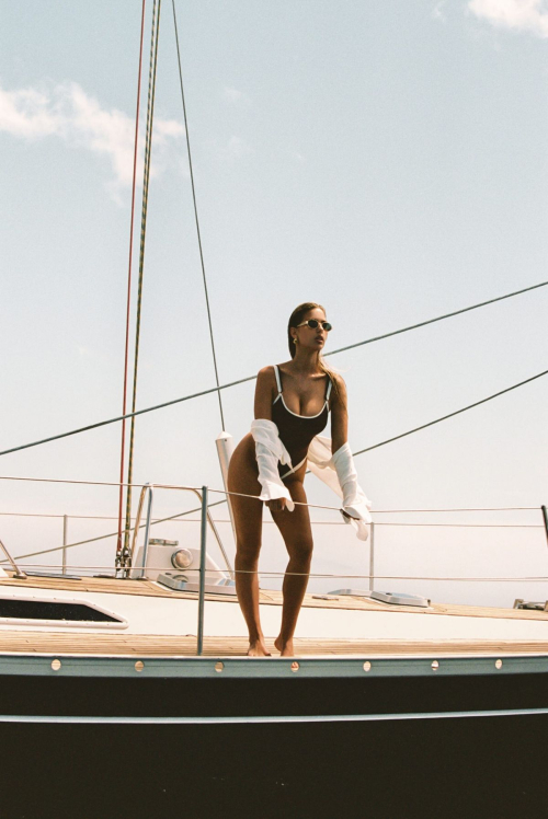 Kara Del Toro for Lounge Monaco Swim Campaign, April 2025 7