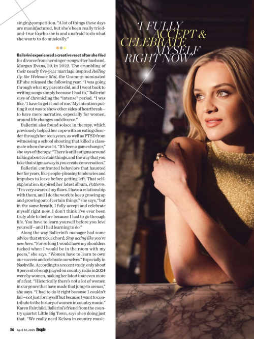 Kelsea Ballerini in People Magazine, April 2025 3