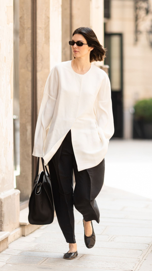 Kendall Jenner Out and About in Paris, April 2025