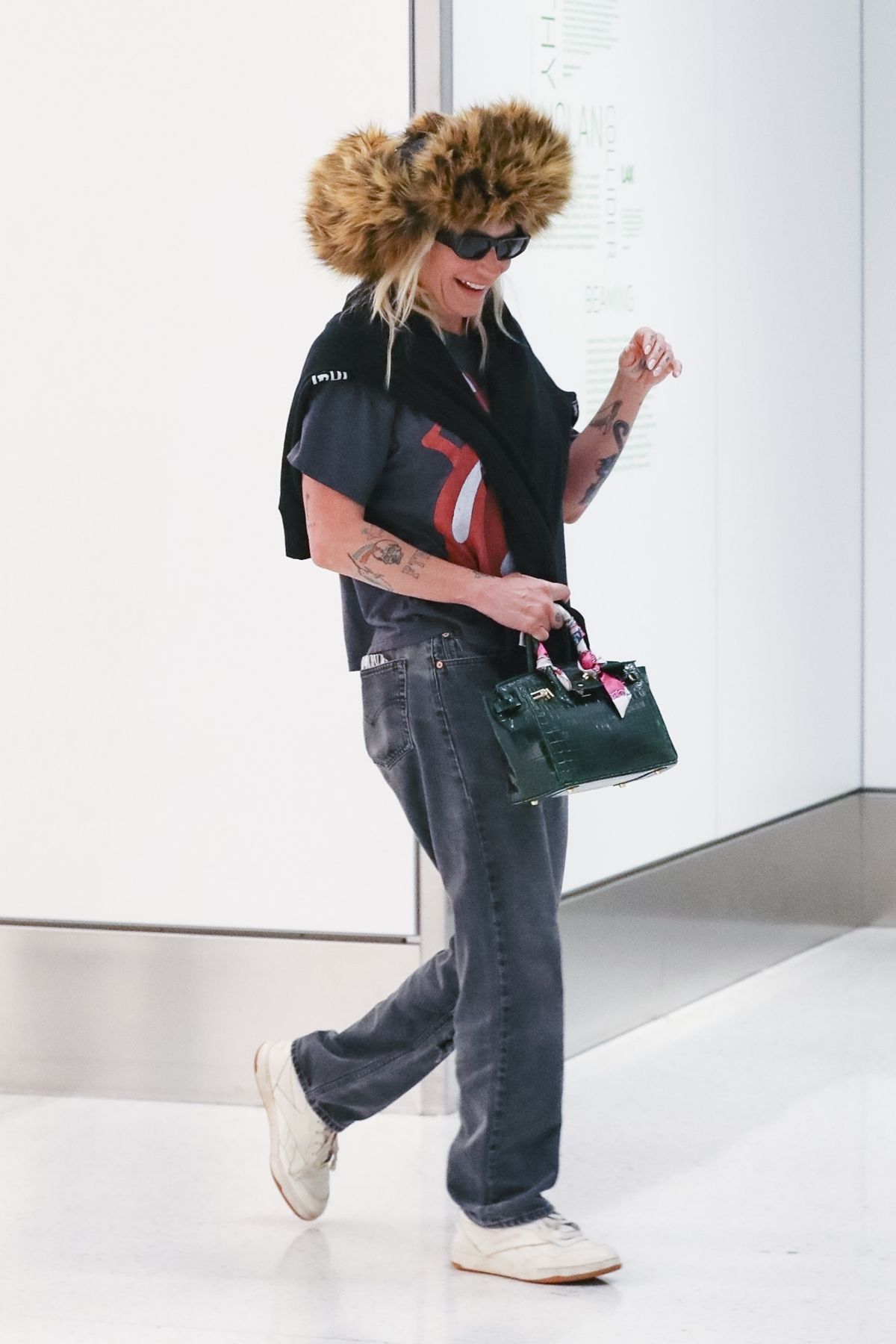 Kesha Arrives at LAX Airport in Los Angeles, April 2025