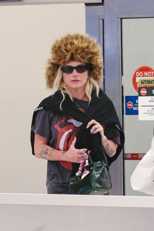 Kesha Arrives at LAX Airport in Los Angeles, April 2025 4