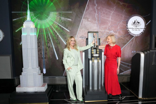 Kylie Minogue Lights Empire State Building, April 2025 4