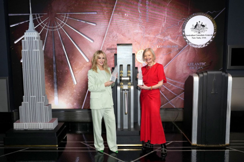 Kylie Minogue Lights Empire State Building, April 2025 6