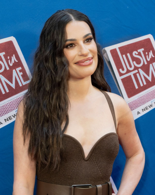 Lea Michele at Just in Time Broadway Show Opening Night in New York, April 2025