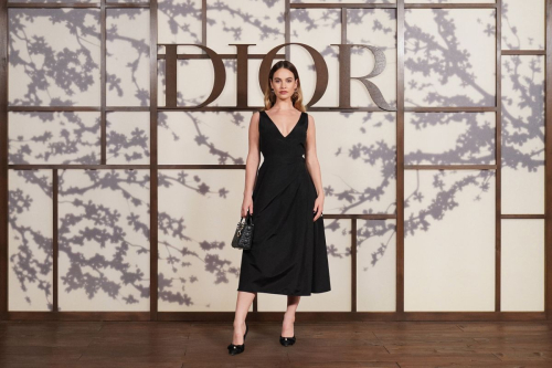 Lily James at Dior Fall Fashion Show in Kyoto, April 2025