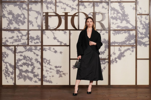 Lily James at Dior Fall Fashion Show in Kyoto, April 2025 1